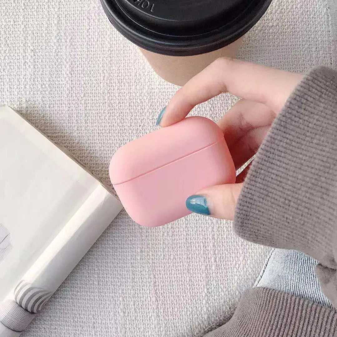 AirPods Pro plastic protective case showing multiple colour options