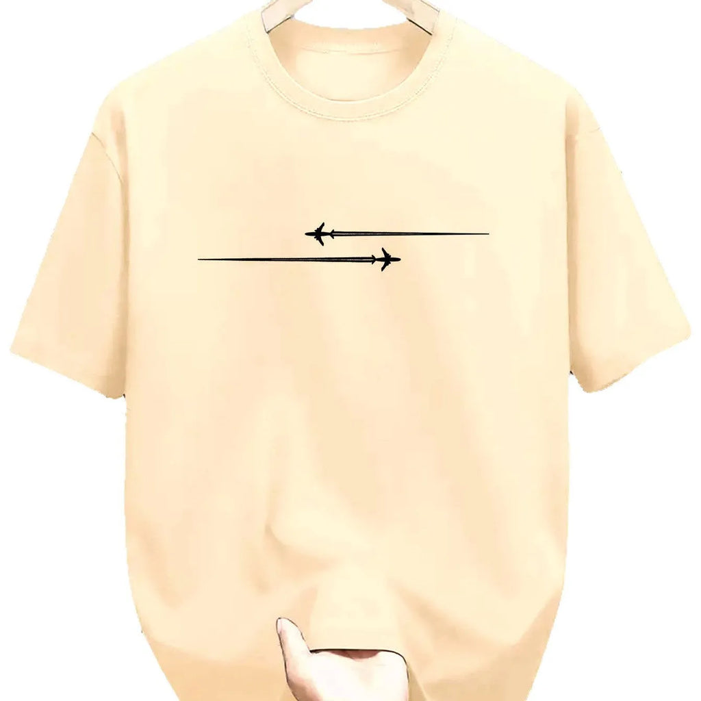 Cartoon printed cotton blend loose t-shirt available in multiple colours and sizes