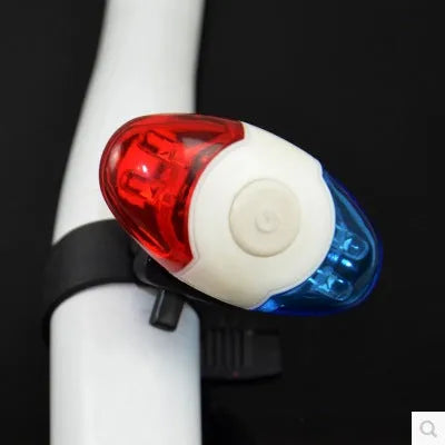 Cool equipment tail light showing red and blue 4LED lamp beads and adjustable base