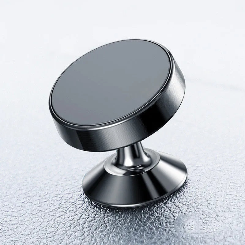 Aluminium magnetic car phone holder with CD texture finish in black, gold and silver colour options