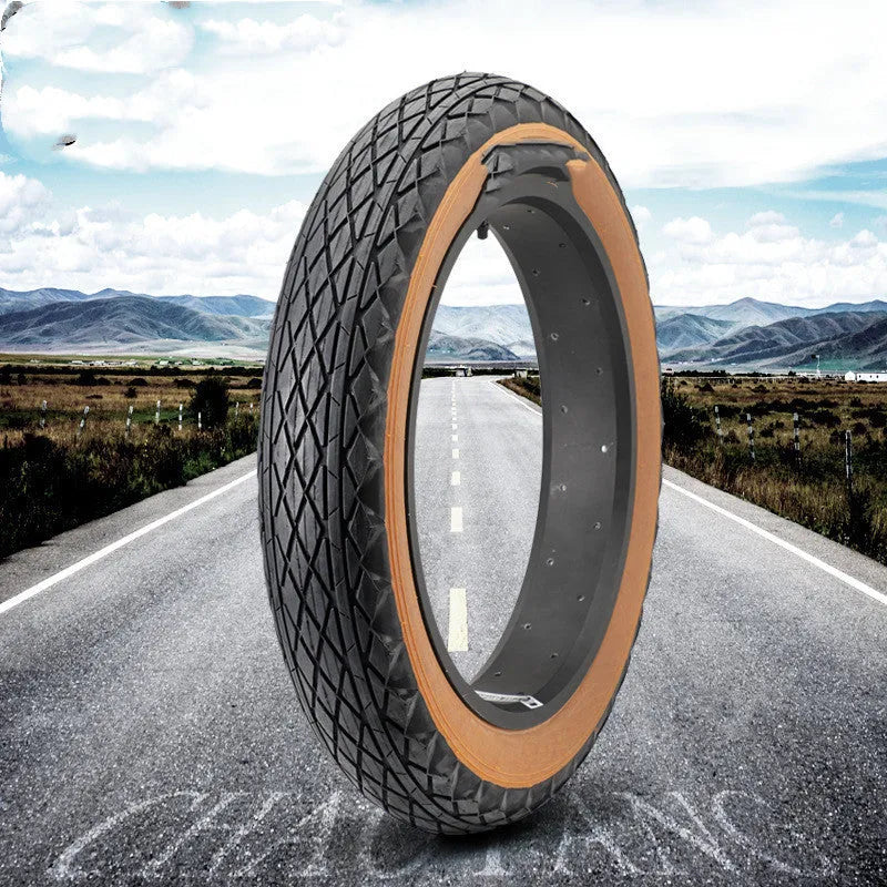 20-inch brown sidewall rubber tyre for snowmobiles and electric beach cars