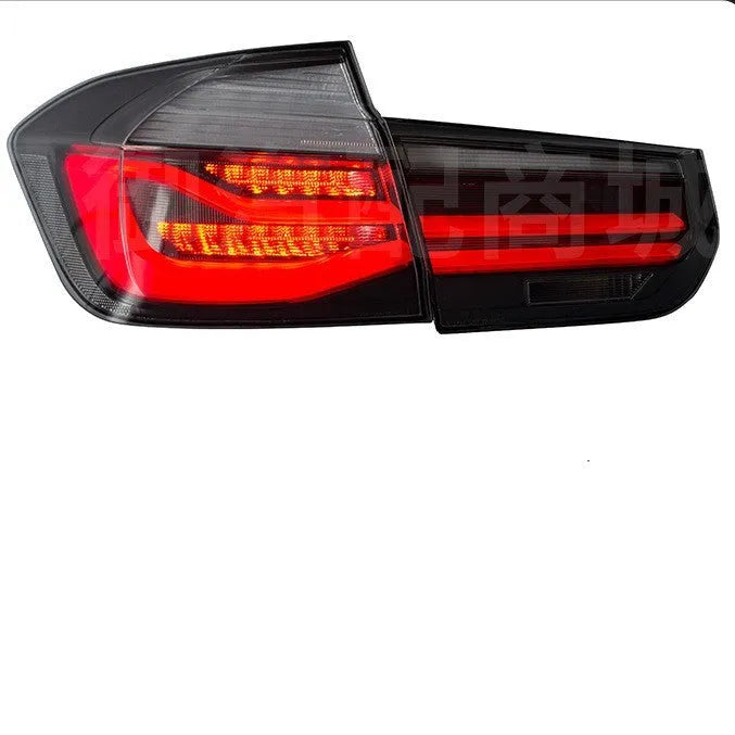 BMW 3 Series modified LED tail light assembly with streamer steering function in red or smoked black