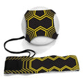 Football training ball bag with elastic band and adjustable waist belt for soccer kick drills