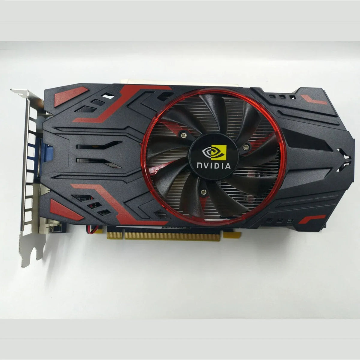 Black Nvidia GTX1050 2GB PCI-E standalone graphics card with HDMI DVI VGA ports for desktop gaming