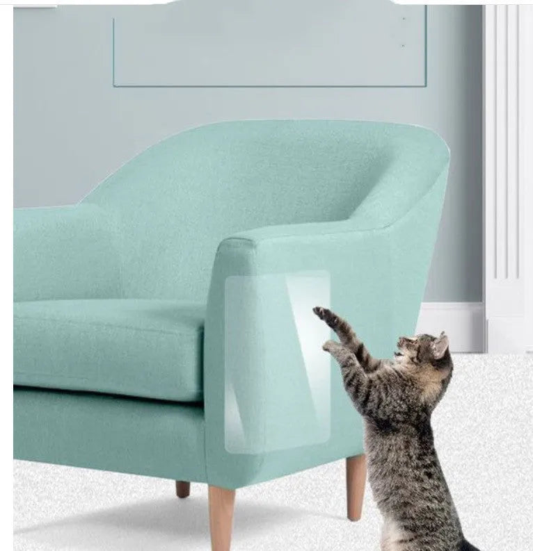 Transparent PVC bucket cat scratch sticker roll in 15x100cm and 30x100cm sizes for wall protection