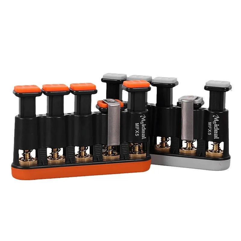 Grey or orange non-slip silicone climbing fingerboard trainer for hand muscle development