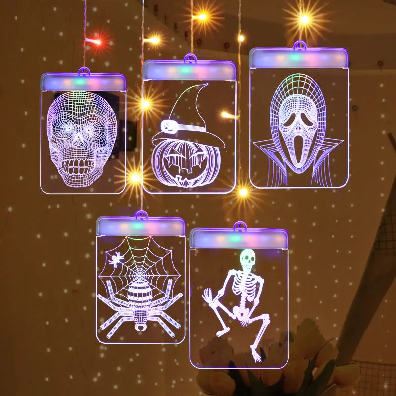 Halloween decoration LED icicle light with acrylic shell, USB powered, Colour or White, always-on or remote control USB