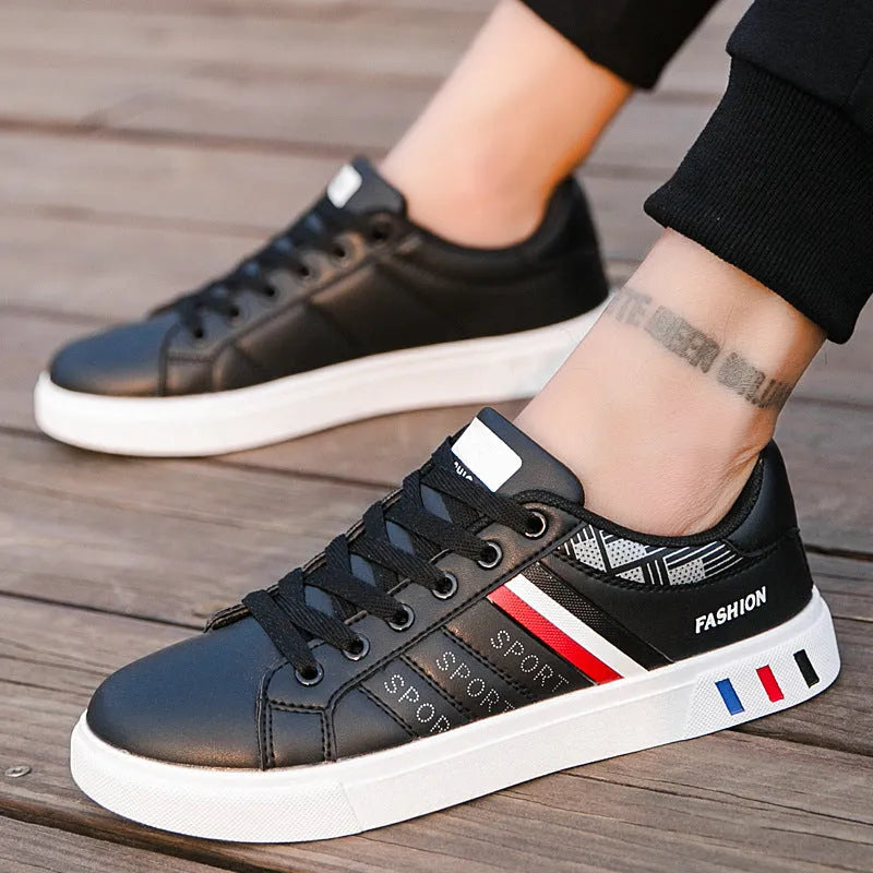 Men's sports running shoes in black, grey or white available in sizes 39 to 44