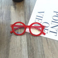 Retro round frame glasses with plastic PC frame and AC lenses in six colour options