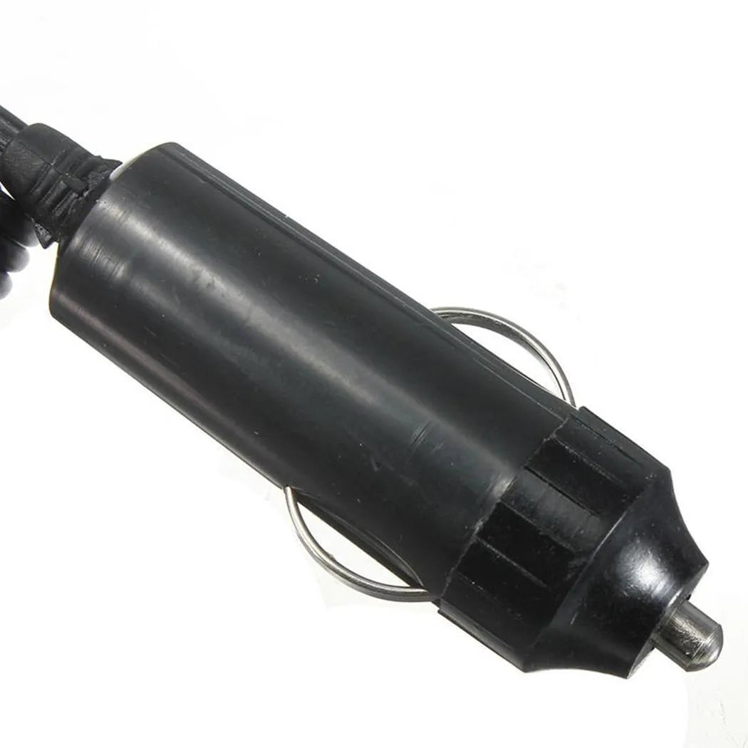 Black compact 12V 120W car water heater with copper element for General Motors vehicles
