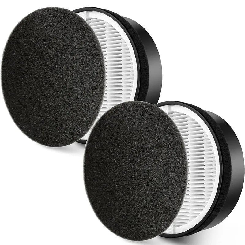 Levoit LV-H132 air purifier replacement filter kit showing filter screen and pre-filter cotton.