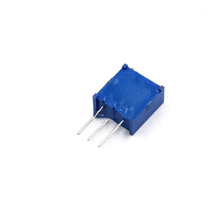 Blue multi-ring precision adjustable resistor potentiometer 20k ohm glass glaze film linear