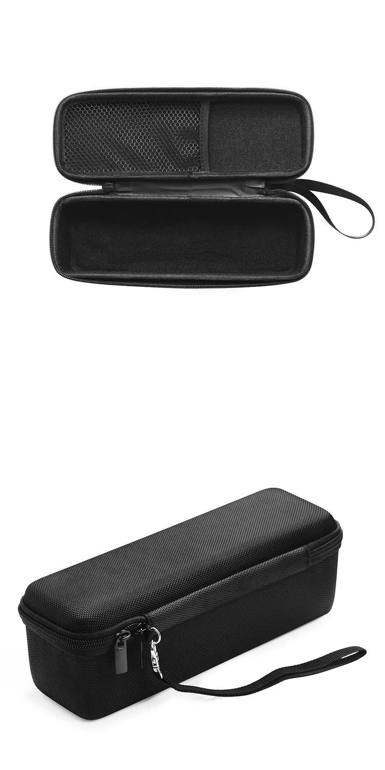 Black high grade nylon protective bag for Huawei Sound Joy with hand rope and mesh pocket