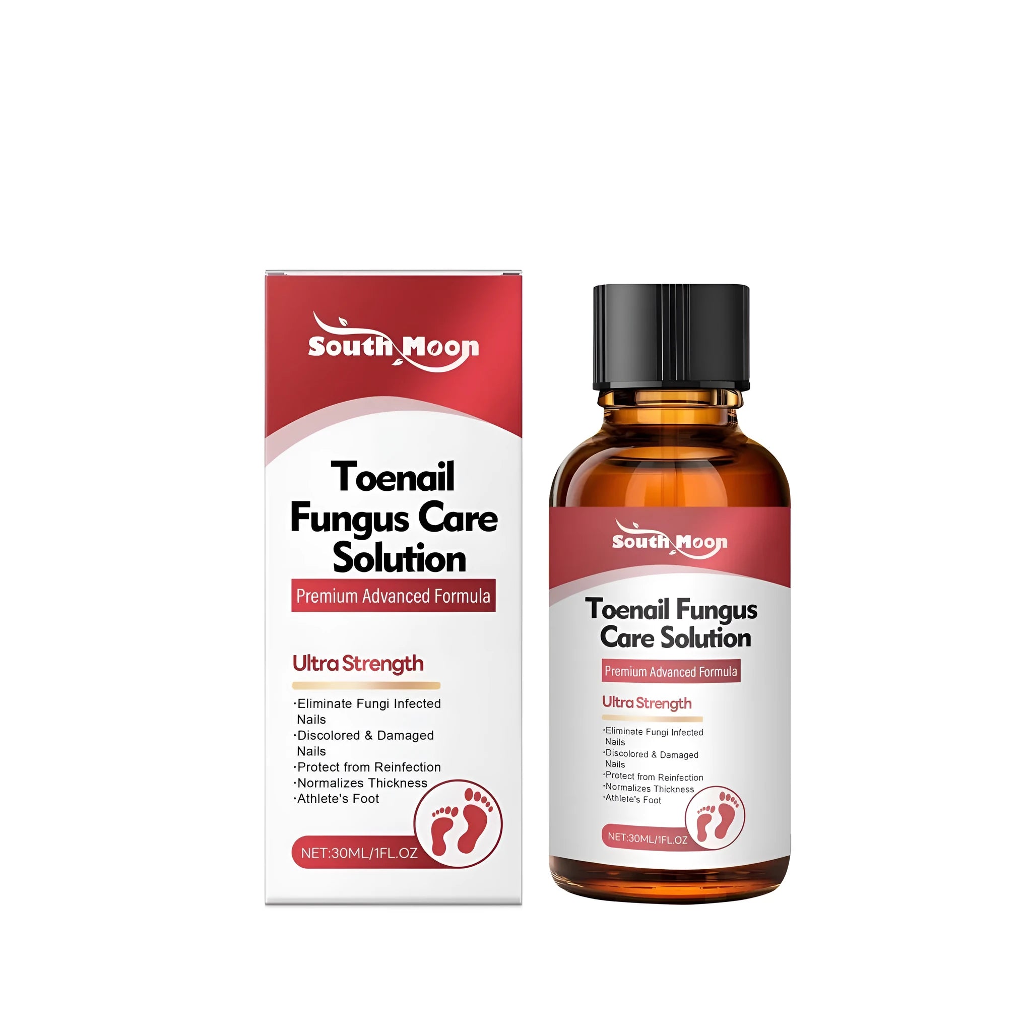 30ml Nail Fungus Repair Solution lotion with botanical extracts in white bottle