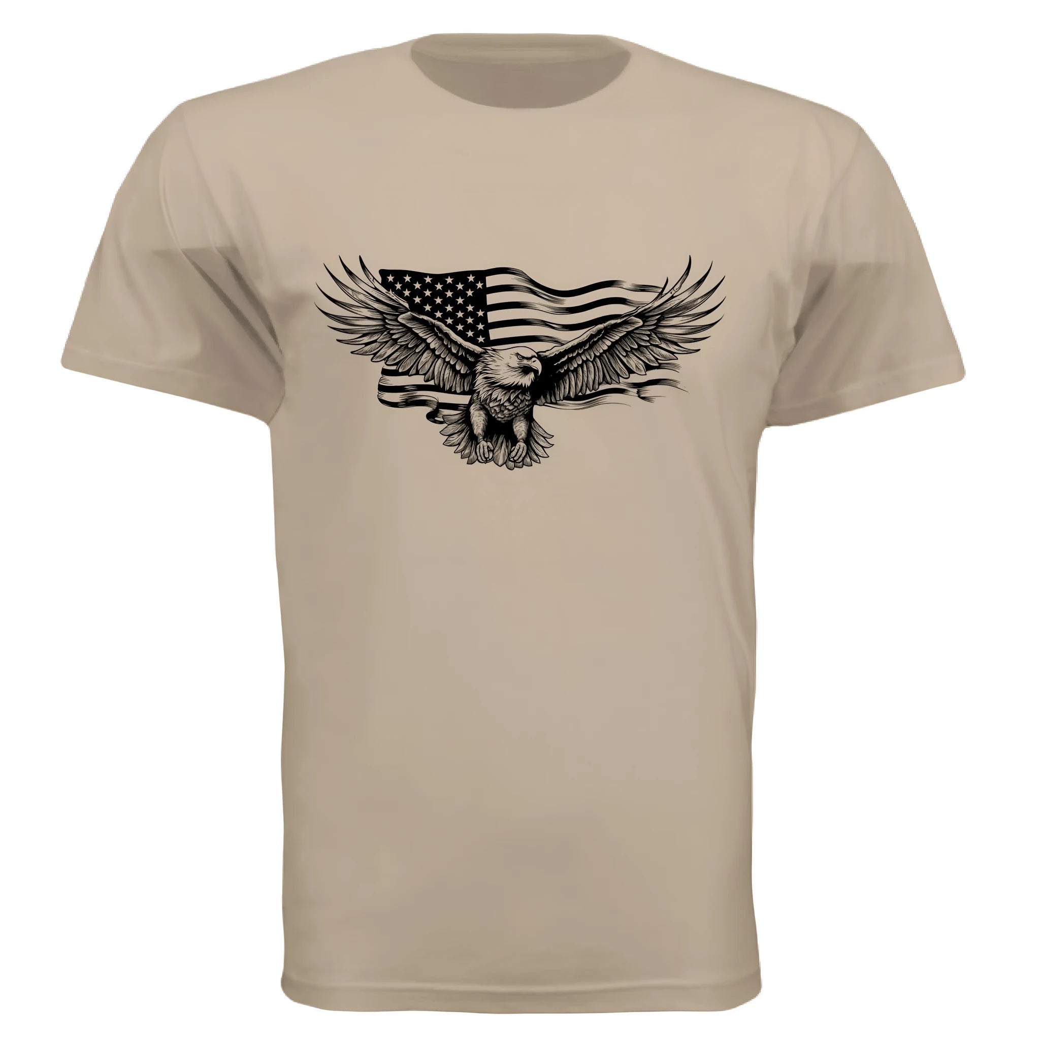 Summer loose short sleeves T-shirt for men and women, round neck, brown colour, straight leisure style.
