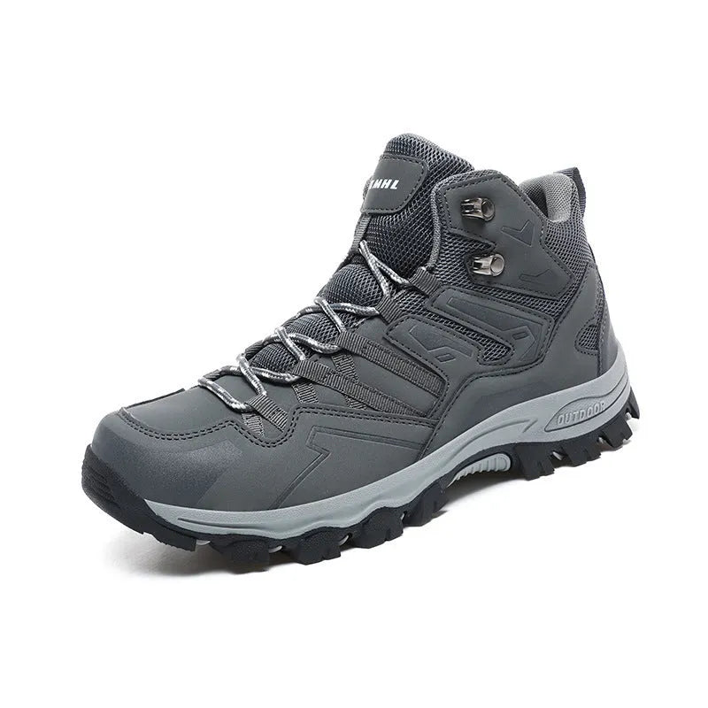 Hiking sneakers with flannel upper and rubber outsole in multiple colour options