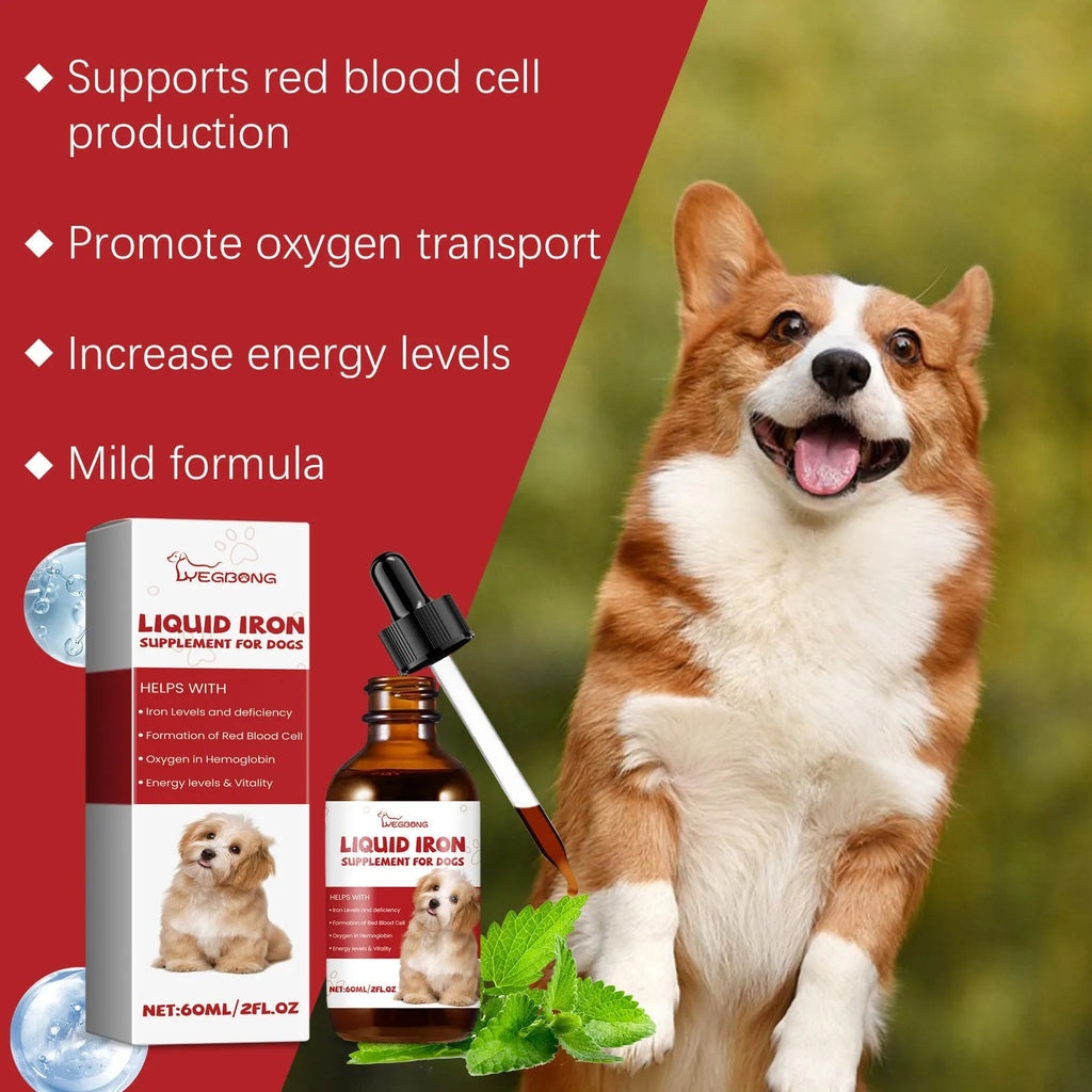 60ml pet dog syrup bottle with mild ingredient supplement formula