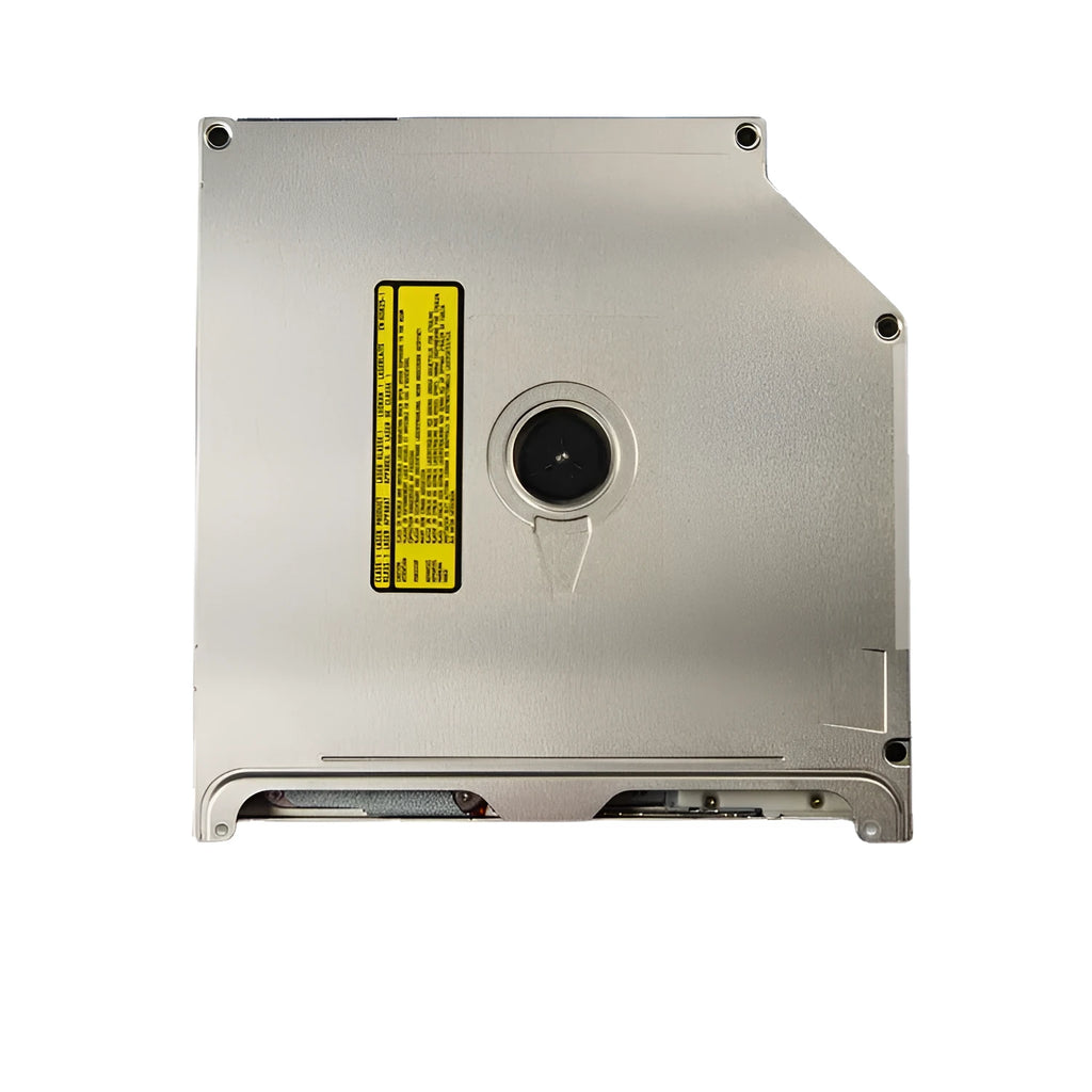 Silver MacBook Pro 13 built-in SuperDrive optical drive replacement component with SATA connector