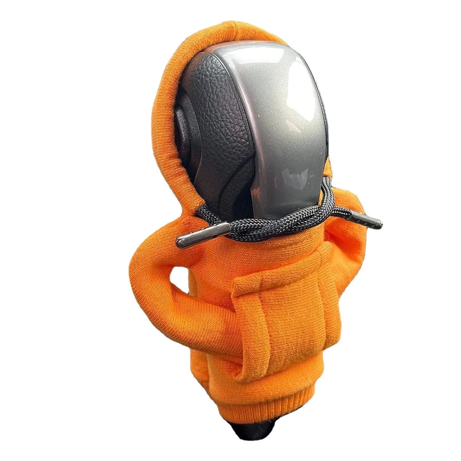 Cloth gear shift knob hoodie cover measuring 13x8cm in multiple colour options
