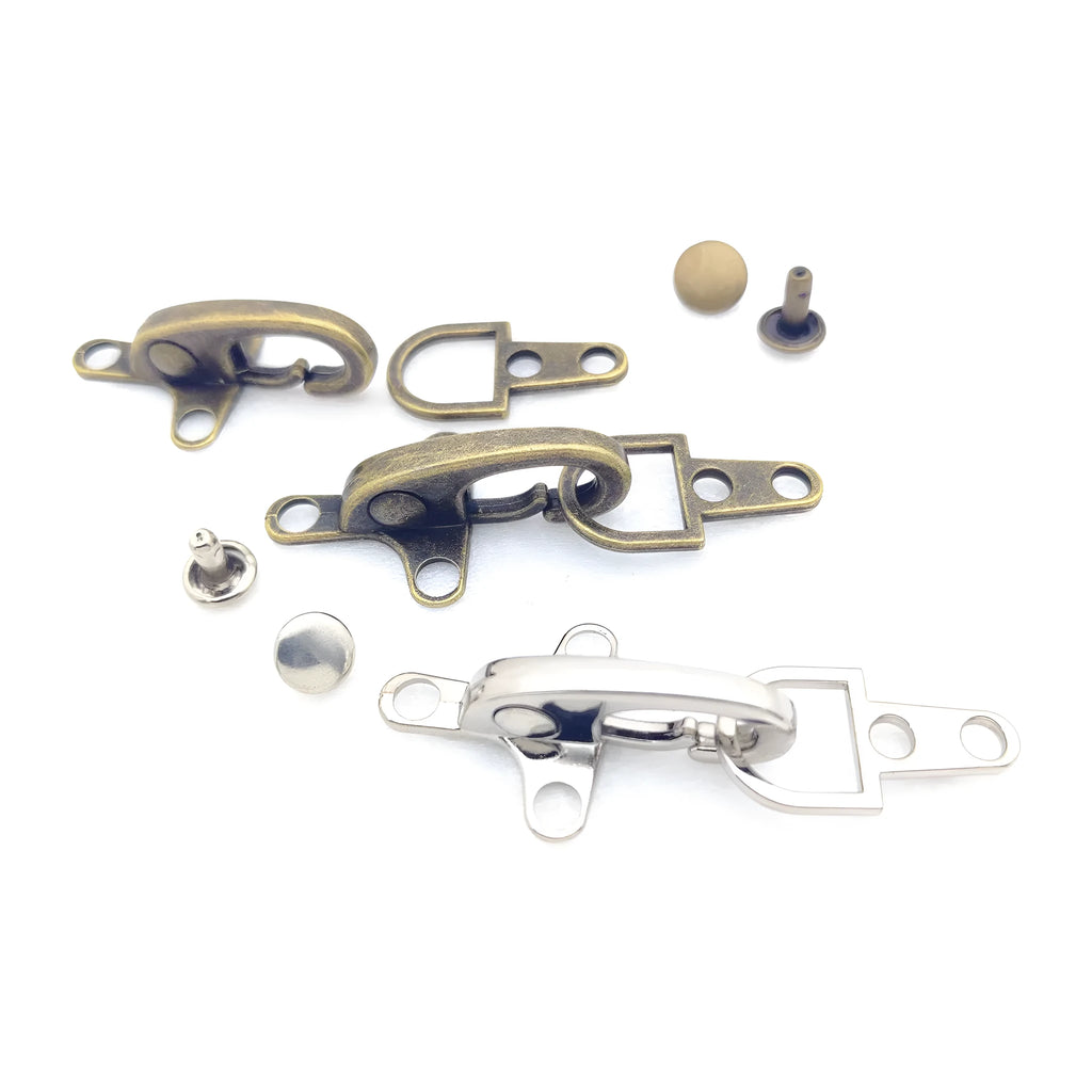 Zinc alloy aircraft-shaped hanging buckle decoration in metallic finish, shown at 5.85 cm size.