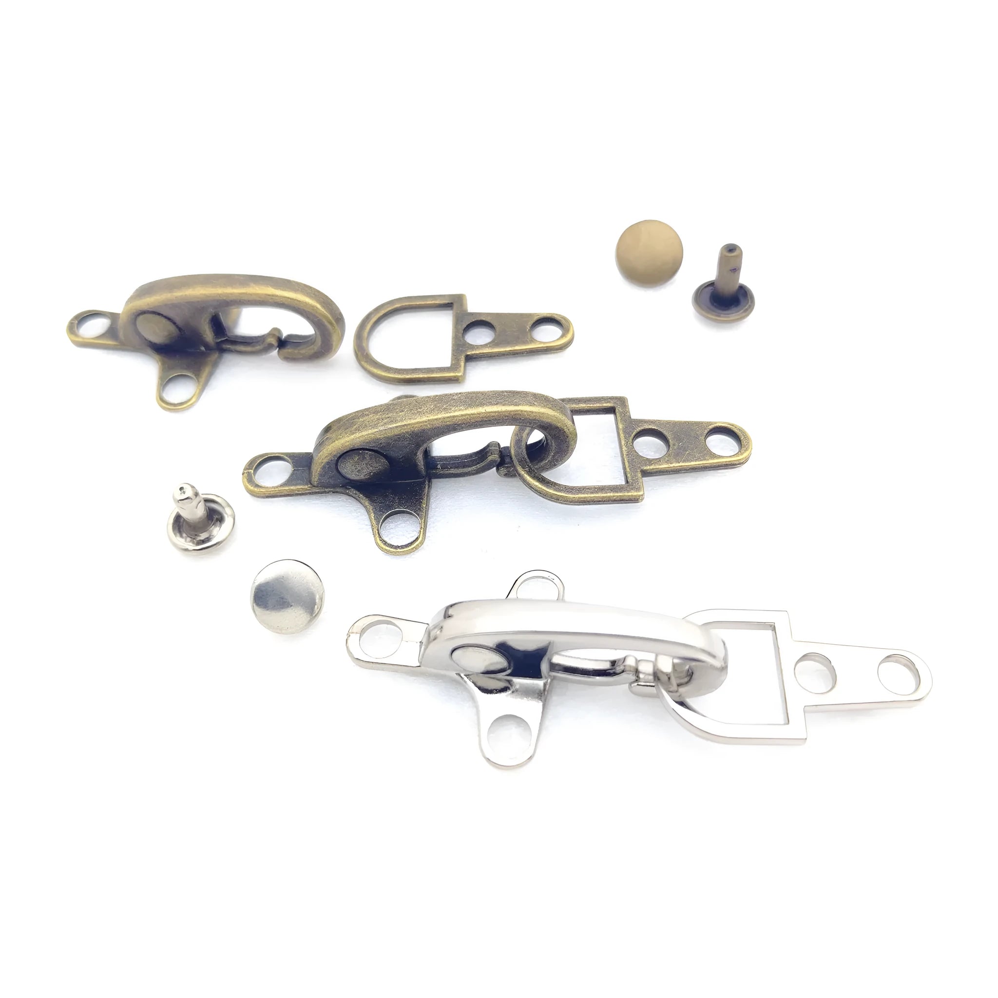 Zinc alloy aircraft-shaped hanging buckle decoration in metallic finish, shown at 5.85 cm size.