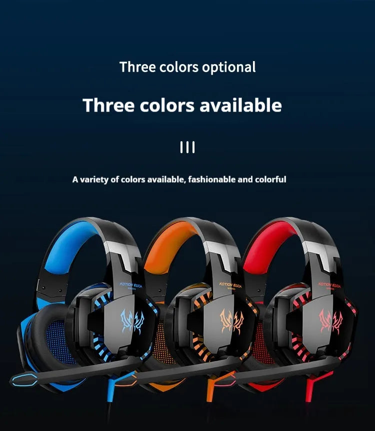 Wired USB headset for laptop desktop computer with protein skin earmuffs and microphone