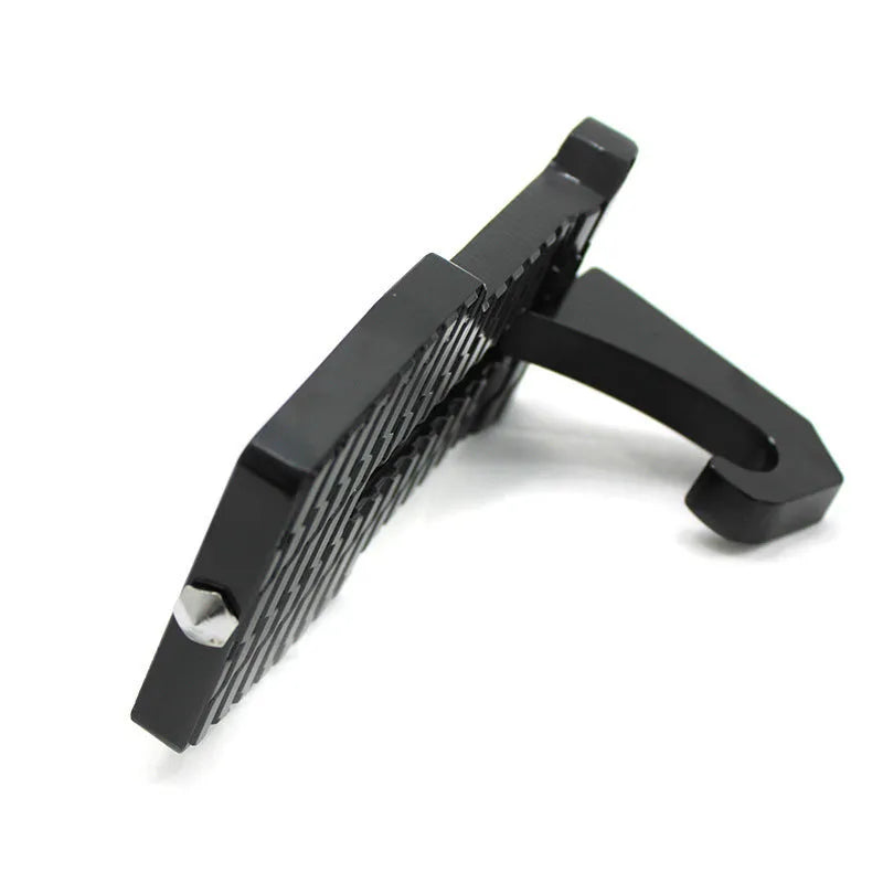 Foldable aluminium alloy car door step ladder auxiliary pedal for roof access and luggage loading