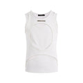 Men's loose fit sleeveless waistcoat vest in black and white colour options