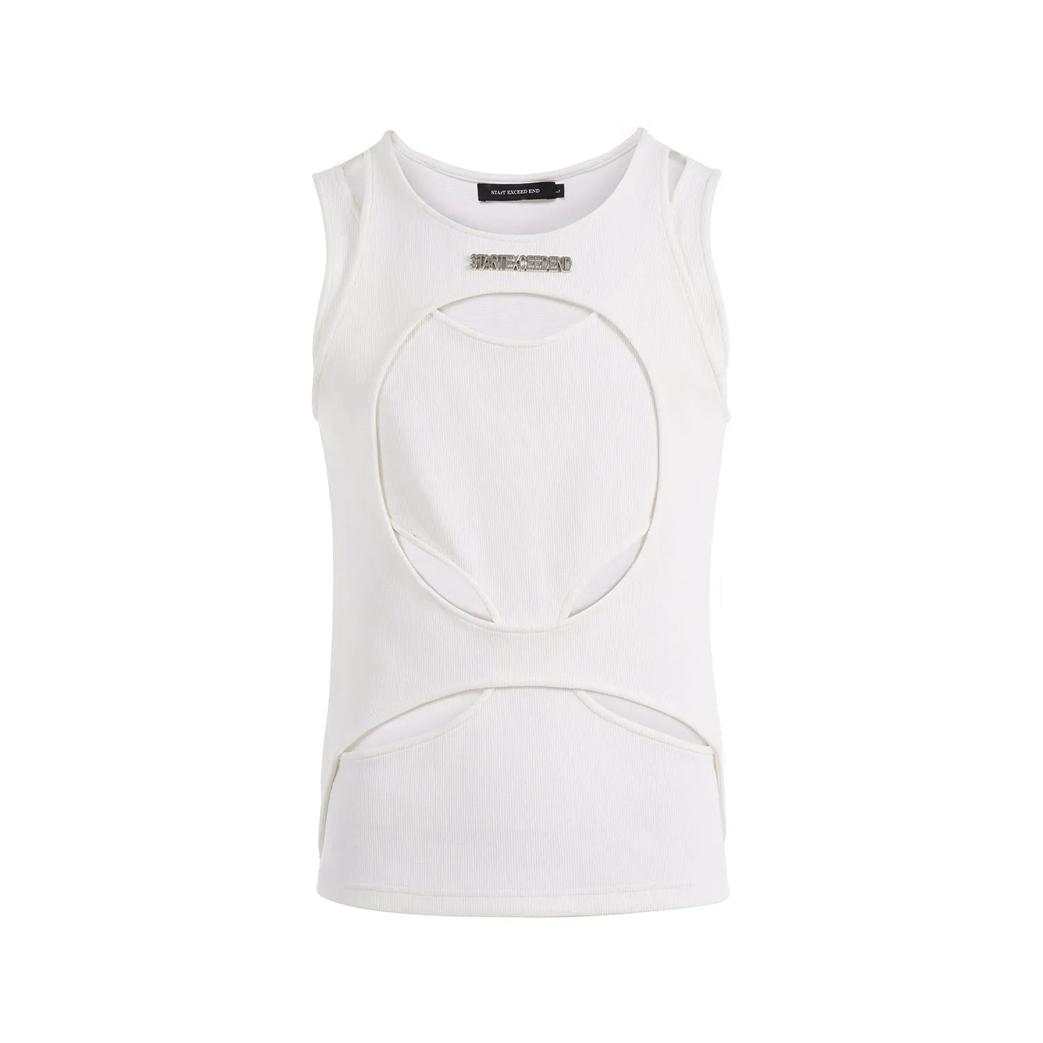Men's loose fit sleeveless waistcoat vest in black and white colour options