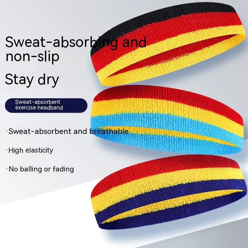 Adult sports headband in colour combinations for basketball running cycling