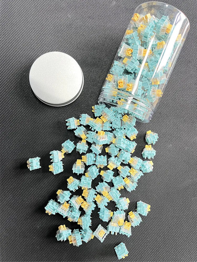 36-piece Sea Salt Lemon PRO Mute mechanical keyboard switches pack