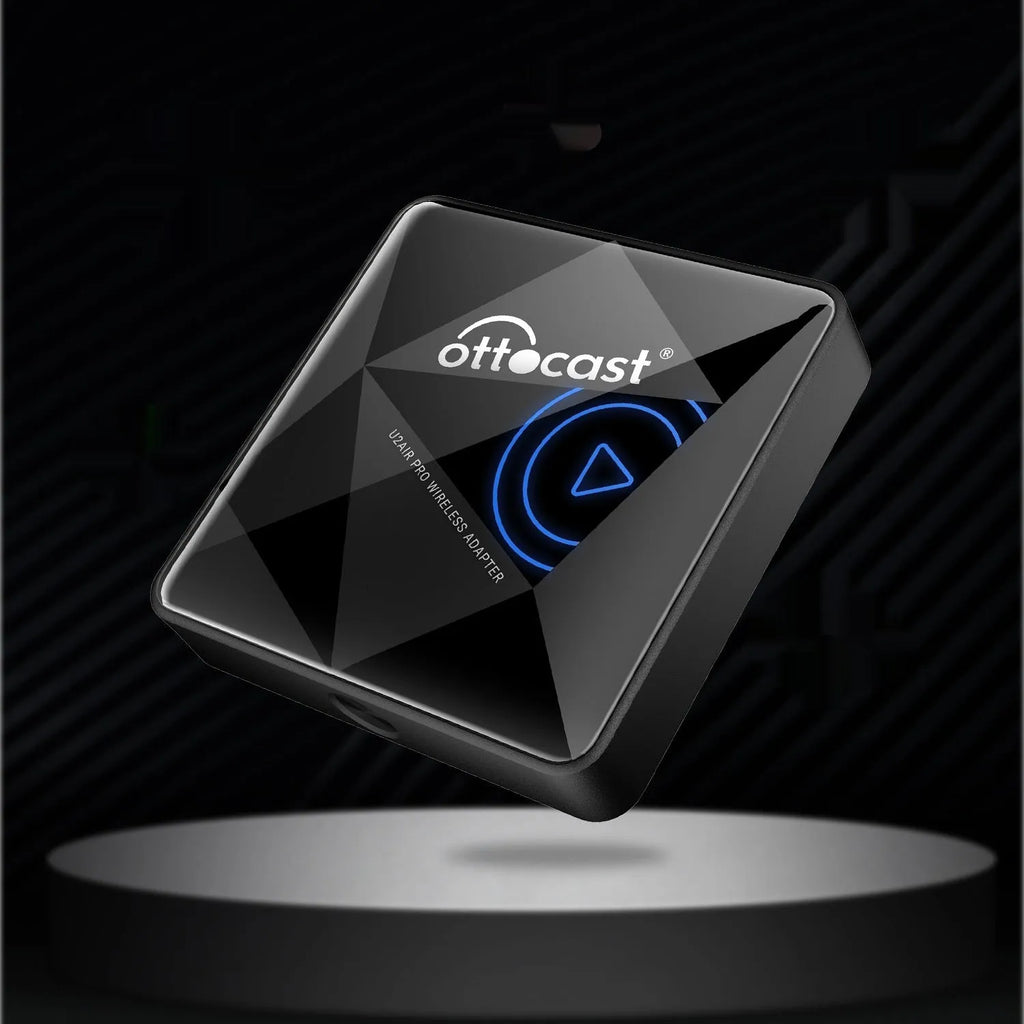 Black wireless car Bluetooth AIBOX magic box with Type-C connector
