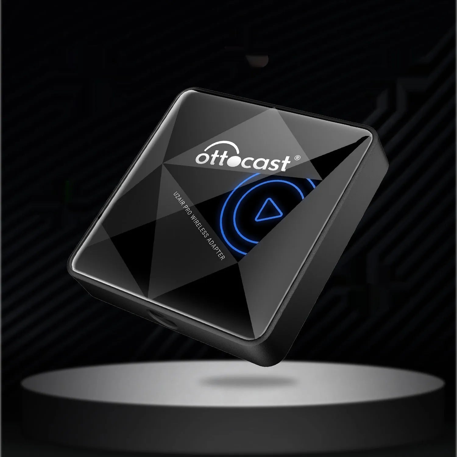 Black wireless car Bluetooth AIBOX magic box with Type-C connector