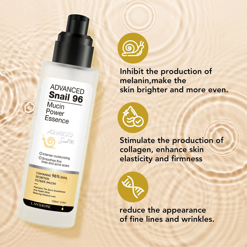 100ml snail serum moisturising facial essence bottle for universal skin types