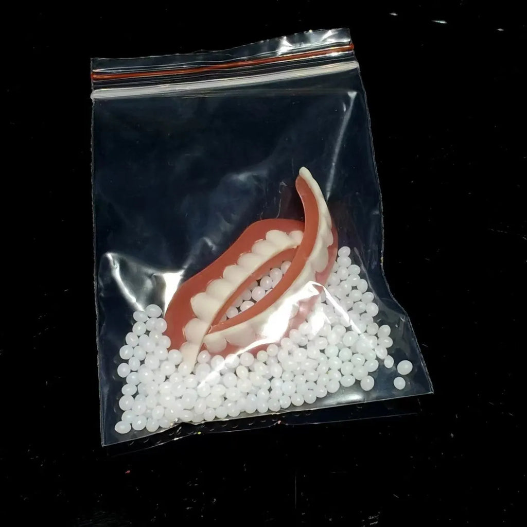 Silicone denture tooth socket teaching model with upper and lower teeth in colour box packaging