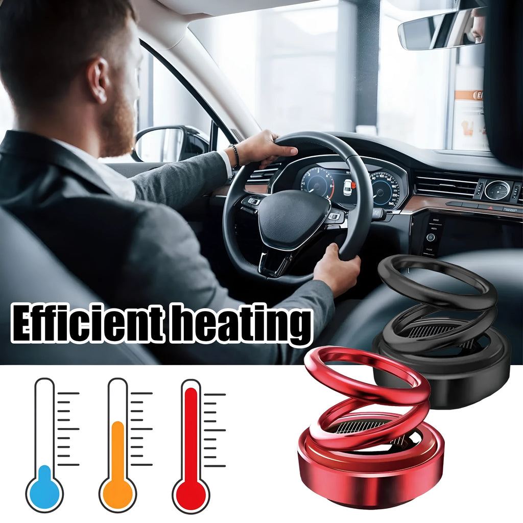 Black and red portable miniature vibration radiator measuring 5.1x6cm for car heat dissipation