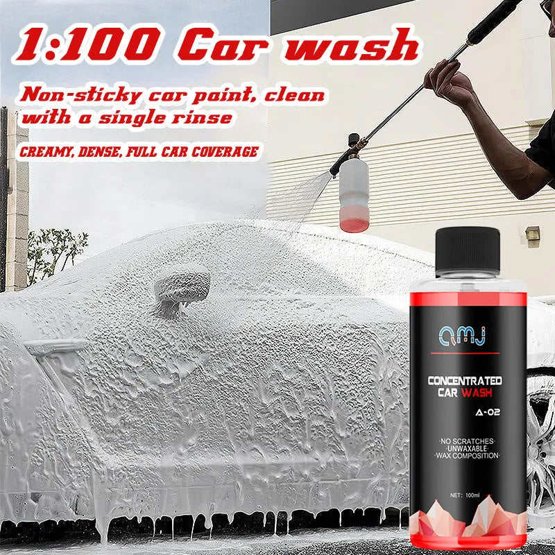 100ml bottle of super concentrated high foam car cleaning detergent