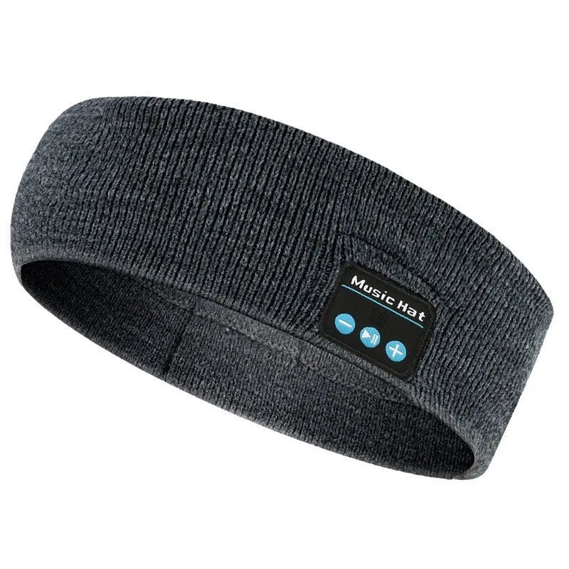 Bluetooth 5.4 headband with removable washable sweatband in black, dark grey and grey-white colour options