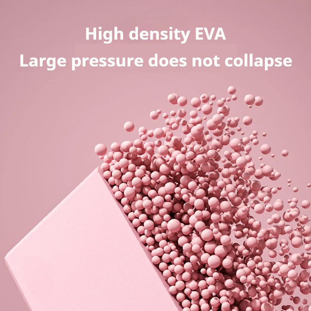 High density EVA yoga block with hexagonal ridges in solid colour for gym training and balance exercises