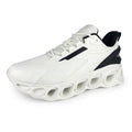 Men's low-top casual sports shoes in mesh with lace-up front and EVA sole, shown in black colour.