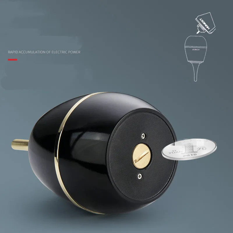 Metal oil-electric hybrid lighter with USB charging cable in gift box, 135x60mm, black ice finish