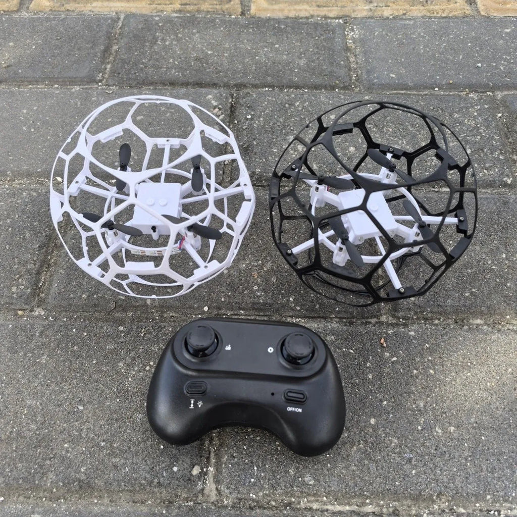 Football hollow cup UAV plastic remote control education toy intelligent suspension black colour