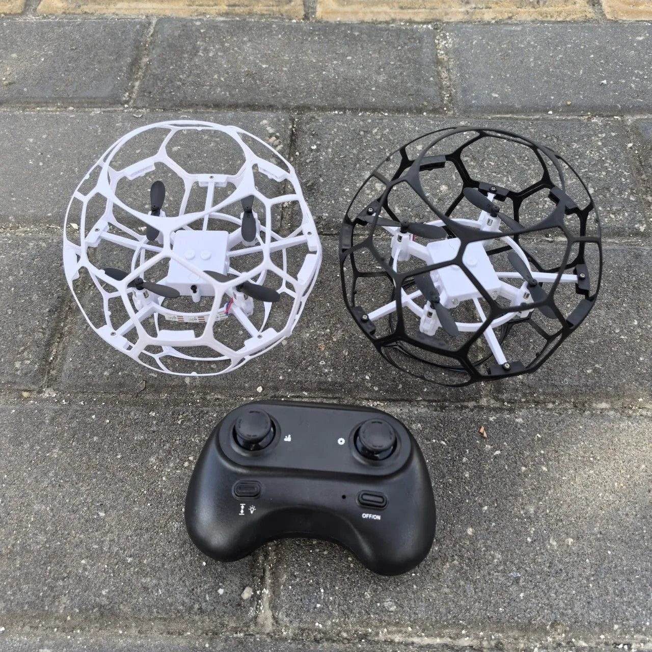 Football hollow cup UAV plastic remote control education toy intelligent suspension black colour