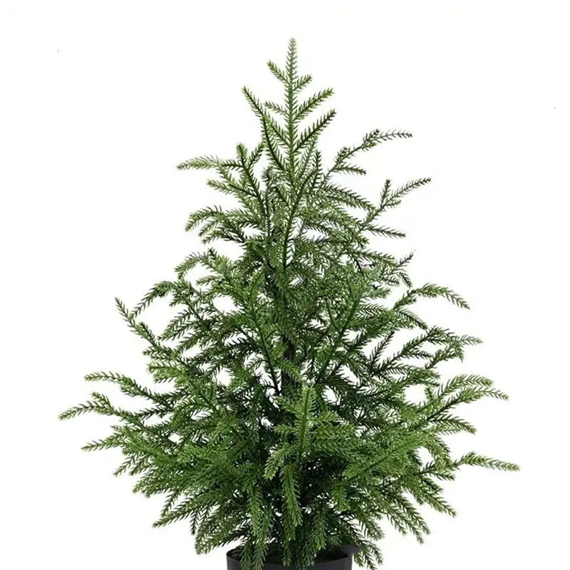 60cm Norfolk Pine Christmas tree in black flowerpot with adjustable moving fork branches