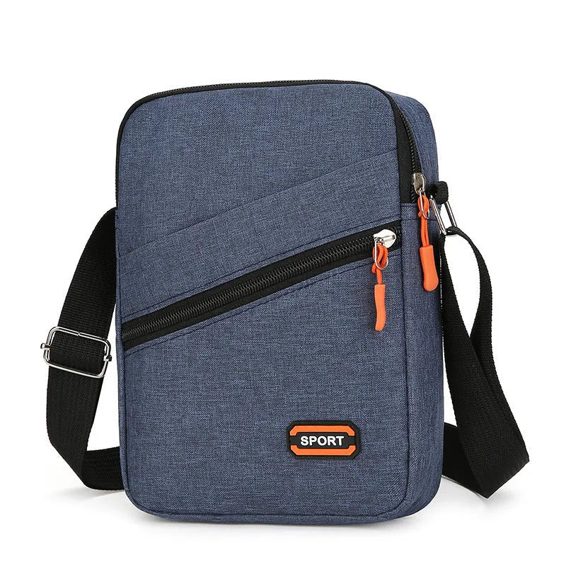 Oxford cloth crossbody commuter bag in solid colour with urban simplicity design