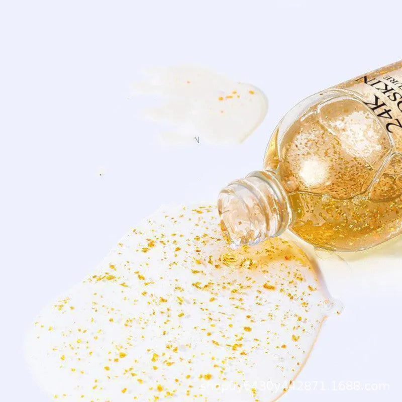 Firming and lifting skin care essence 100ml gold liquid with ginseng and cordyceps extracts