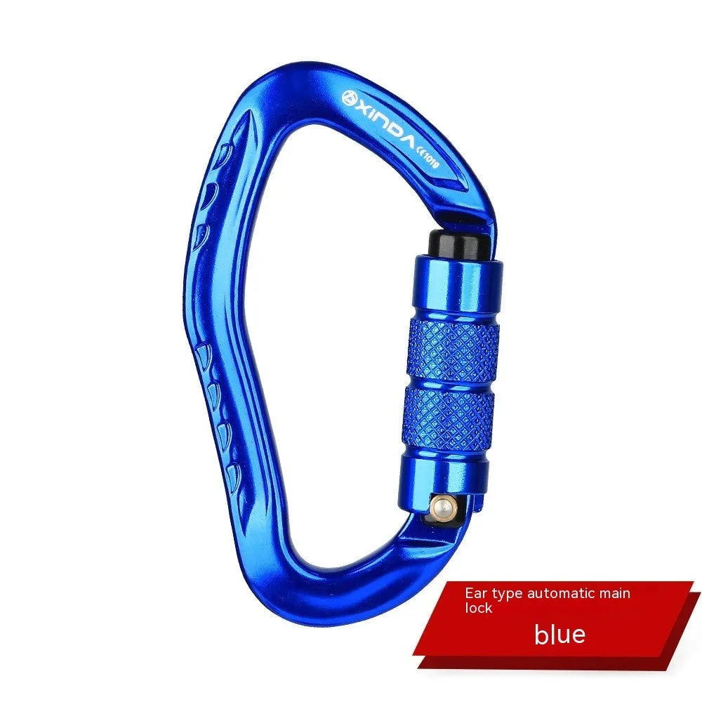 Automatic master lock climbing carabiner in five colour options for outdoor equipment
