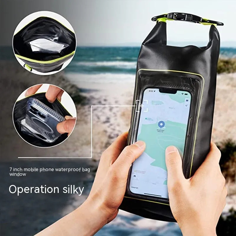 Waterproof crossbody phone bag in multiple colours with 2L and 5L capacity options
