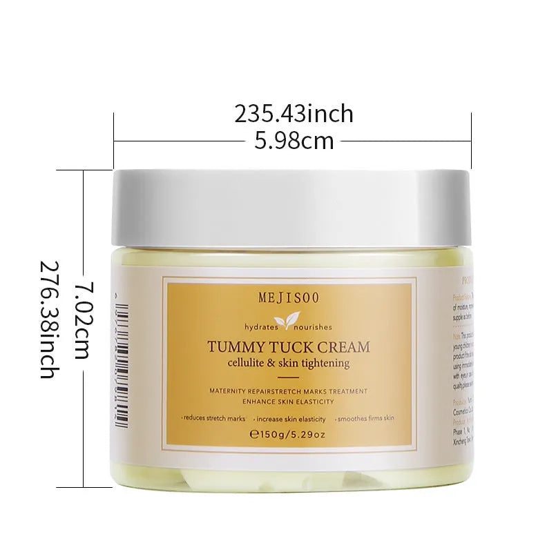 Coconut oil body cream 150g for abdominal recovery and fine line care, suitable for all skin types