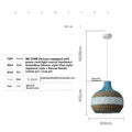 Woven rattan vine pendant lamp with natural texture in a pastoral style.